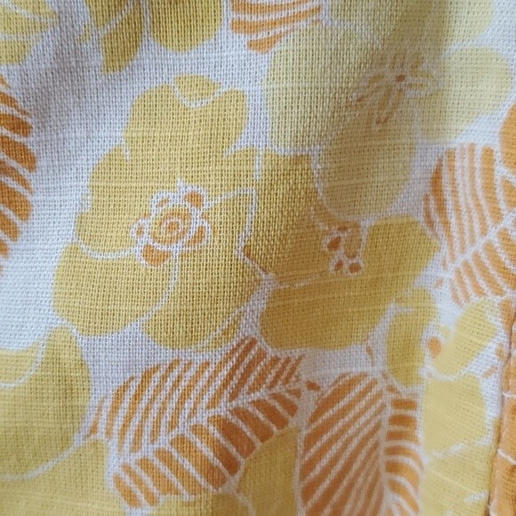 NWOT URBAN OUTFITTERS FLORAL PUFF SLEEVE BUSTIER DRESS YELLOW GOLD DEMURE - Picture 11 of 13